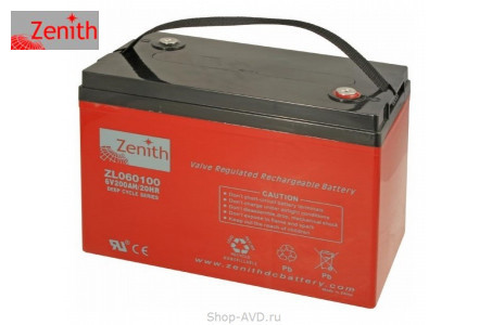 Zenith ZL060100 Необслуживаемый аккумулятор