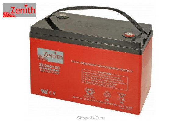 Zenith ZL060100 Необслуживаемый аккумулятор