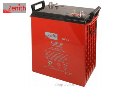Zenith ZL060125 Необслуживаемый аккумулятор