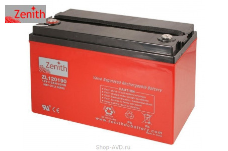 Zenith ZL120190 Необслуживаемый аккумулятор