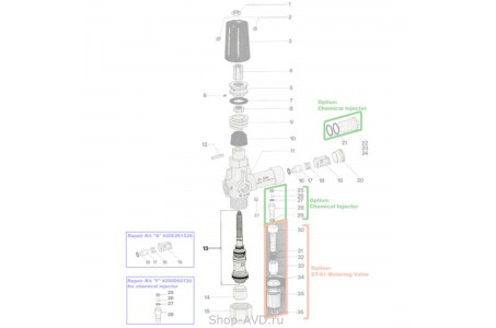 R+M Suttner Ремкомплект поршня для регулятора давления ST-261