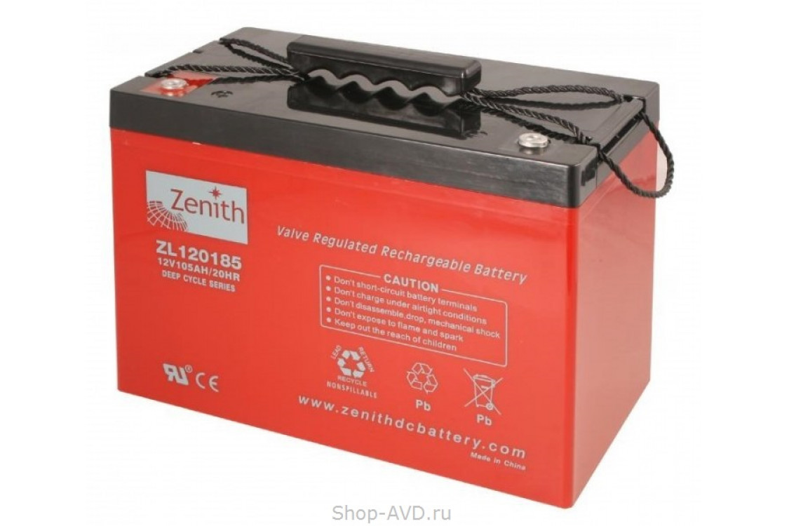 Zenith ZL120185 Необслуживаемый аккумулятор
