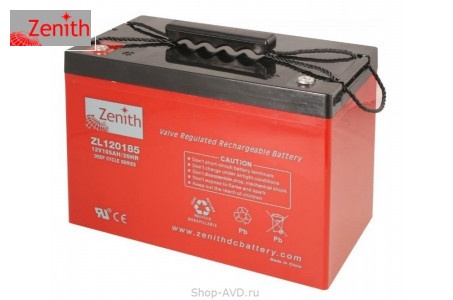 Zenith ZL120185 Необслуживаемый аккумулятор