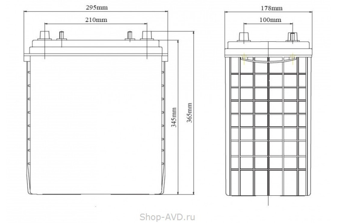 Zenith ZL060125 Необслуживаемый аккумулятор