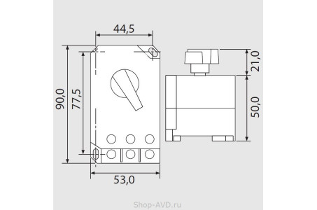 Тепловой выключатель OKN, 10-16 А