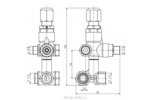 Hawk VBT Регулятор давления 210 бар (серия NHD)