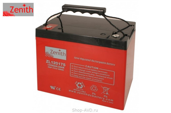 Zenith ZL120175 Необслуживаемый аккумулятор