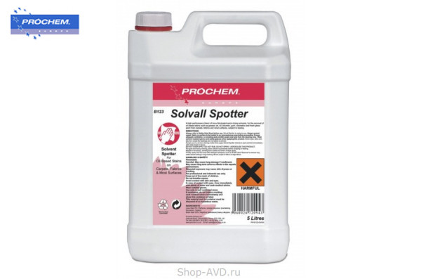 Prochem Solvall Spotter Удаление маслянистых и битумных пятен 5 л