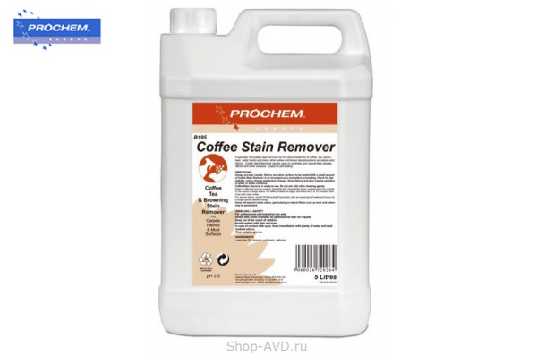 Prochem Coffee Stain Remover Удаление пятен кофе, чая, пива 5 л