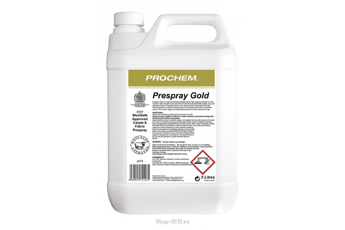 Prochem Prespray Gold Предварительная обработка ковров