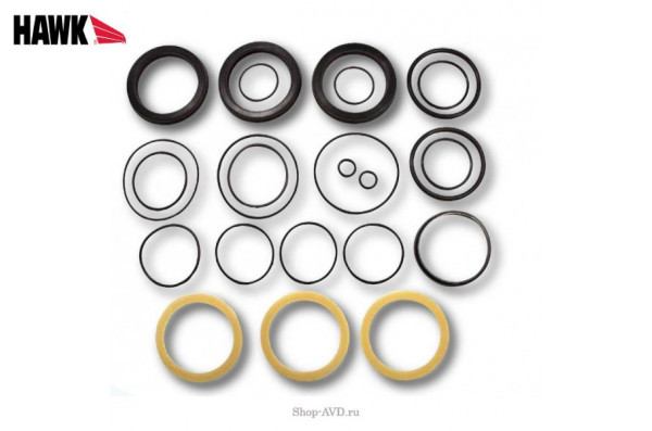 Hawk Полный комплект уплотнений на 1 поршень 18 мм (серия NPM 250 бар)
