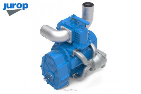 Насос вакуумный JUROP DL 150, 1000 об/мин, левое вращение, пневмоклапан, гладкий вал