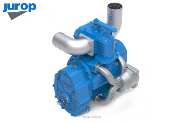 Насос вакуумный JUROP DL 150, 1000 об/мин, левое вращение, пневмоклапан, гладкий вал