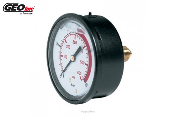 Манометр 0÷40 бар; вх.сзади Ш1/4