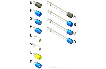 Аксессуар для мойки Удлинитель 200мм, вход ARS 178, выход форсунка 5020, нерж. сталь для пены