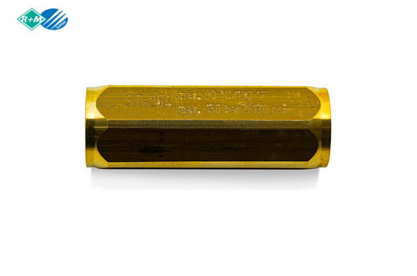 Обратные вентиль ST-264, 50bar, 90°C, давление открывания 0,05 - 0,1bar, 1/4внут, латунь, 62mm