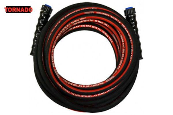 Шланг ВД  гайка-гайка, 1SN-06, 350 бар, 10 м, однооплеточный