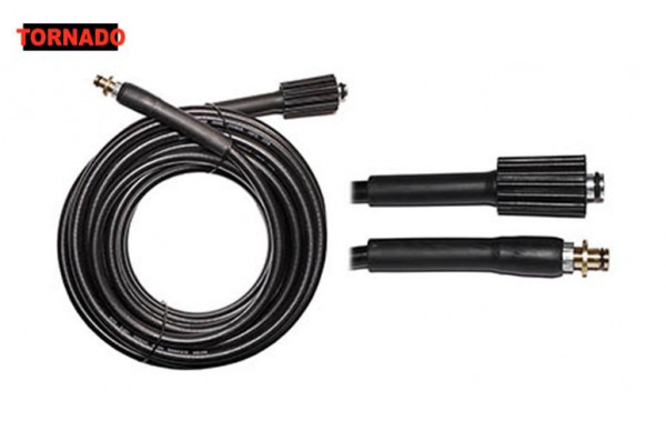 Шланг ВД бытовой KARCHER DN06, 12m, "Новый штуцер", без подшипника, 60 °C, 200bar,. гайка M22:штуцер 8,8