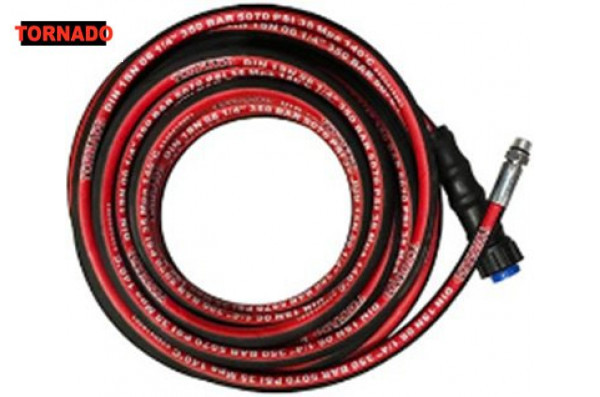 Шланг для чистки труб и промывки канализации M22-1/4 внеш, 1SN-06,30 м