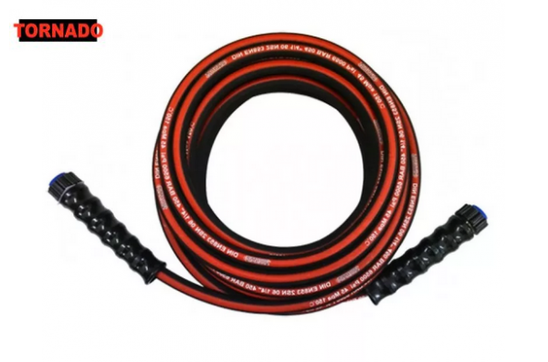 Шланг ВД  гайка-гайка, 2SN-06, 450 бар, 15 м, двухоплеточный