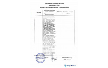 Сертификат соответствия на АВД без подогрева IPC Portotecnica - Приложение 1 Лист 8