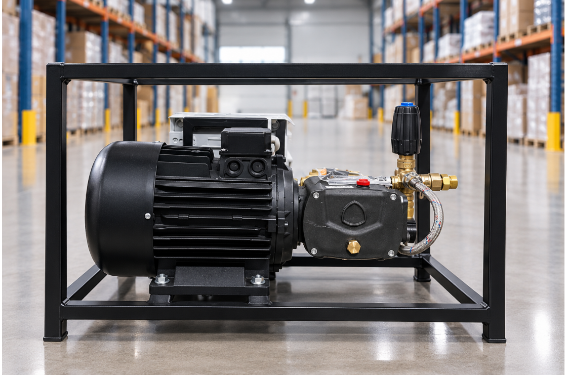 АВД Тритон A RR 15/200 БП VRT-3 O 4.0 kW с электрикой, теплозащитой и кнопкой на 24 В (на раме)