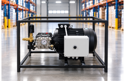 АВД Тритон AR RK 15/280 TS V3 T 7.5 Kw на раме Манометр электрика теплозащиты