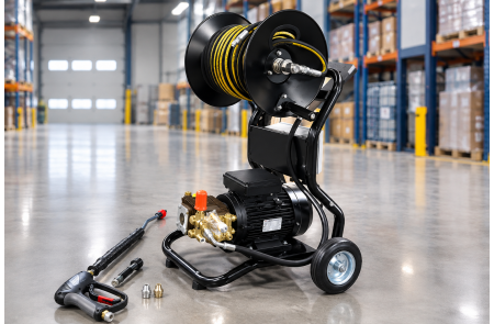 АВД Тритон Bertolini 13/120 BP Ti 3 Kw на тележке с катушкой и электрикой с теплозащитой