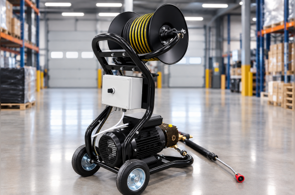 АВД Тритон Bertolini 13/120 BP Ti 3 Kw на тележке с катушкой и электрикой с теплозащитой