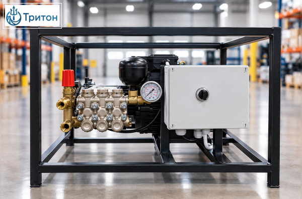 АВД ТРИТОН H15/20 TiTAN 5,5 kW TS с гидрокомпенсатором и манометром
