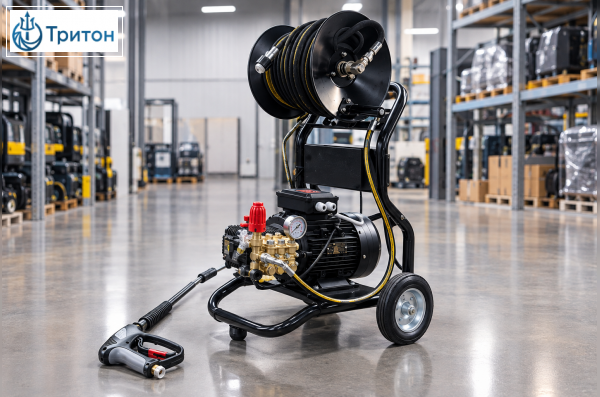 АВД Тритон Т15/200 TS T 5.5 KW на тележке с электр. теплозащитой