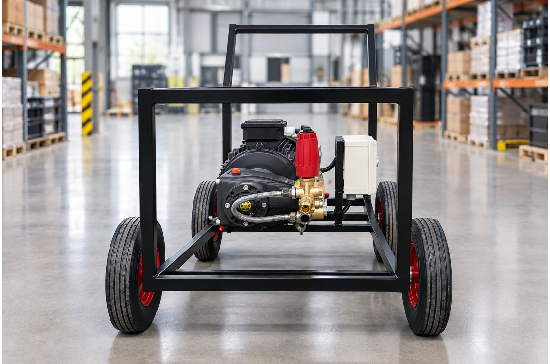 АВД Тритон T ST 15/350 BP T 9 KW на тележке с теплозащиты