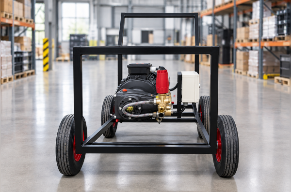 АВД Тритон T ST 15/350 BP T 9 KW на тележке с теплозащиты
