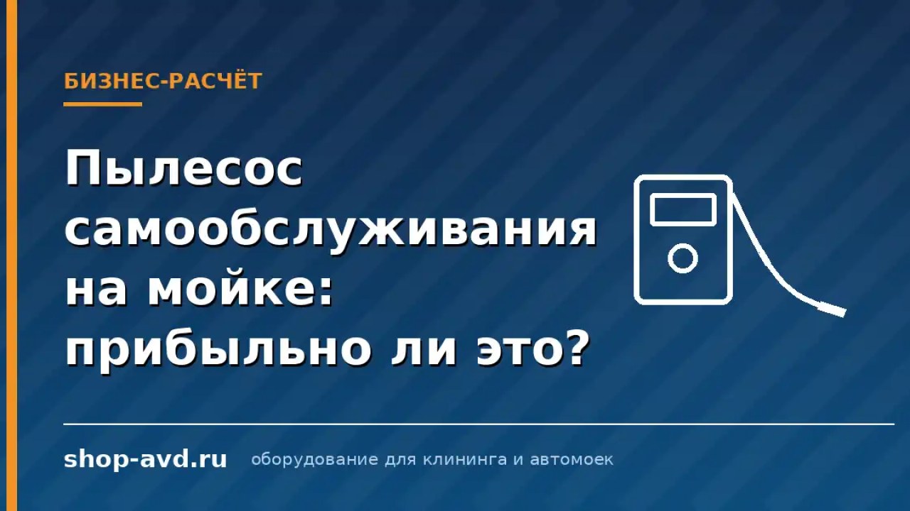 Пылесос самообслуживания на мойке прибыльно?